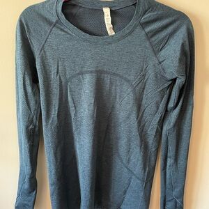 Lululemon Swiftly Tech T- Blue Long Sleeve
